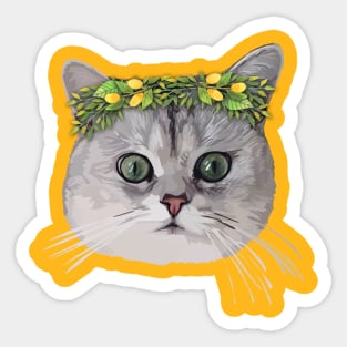 Flower Cat Sticker